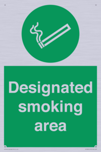 Designated smoking area